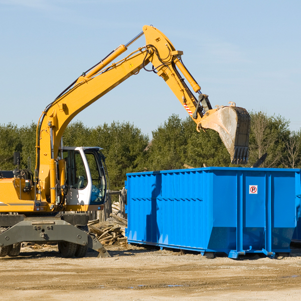 can i choose the location where the residential dumpster will be placed in Colerain Ohio